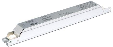 EL-es Electronic ballasts for T8 fluorescent lamps Energy saver Stabilized flickerfree light Approved warm start High power factor Silent operation Good EMC performance 18-58 W 220- V, 50-60 Hz A2