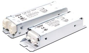 L-A... Magnetic ballasts for fluorescent T8 lamps Meets EN 61347-2-8 & EN60921 requirements Low power harmonics Correctly trimmed lamp guaranteed for entire lifetime 100 % quality controlled Double