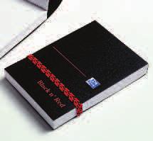 29 Black n Red A6 Polypropylene Wirebound Books 500 0307 Ruled, margin, perforated 140 Each 5.