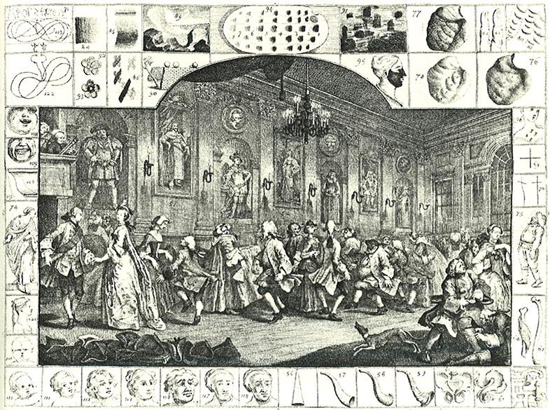 William Hogarth, 1676-1764. The Analysis of Beauty, plate 2. Etching and engraving.