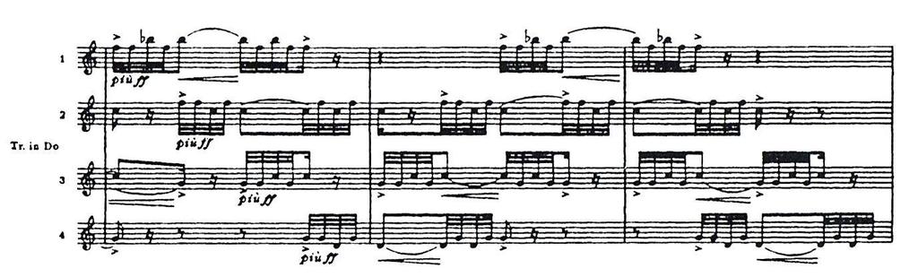 an extra octave (D F and G B flat); and one minor thirteenth, or what could be considered a minor sixth (D B flat).