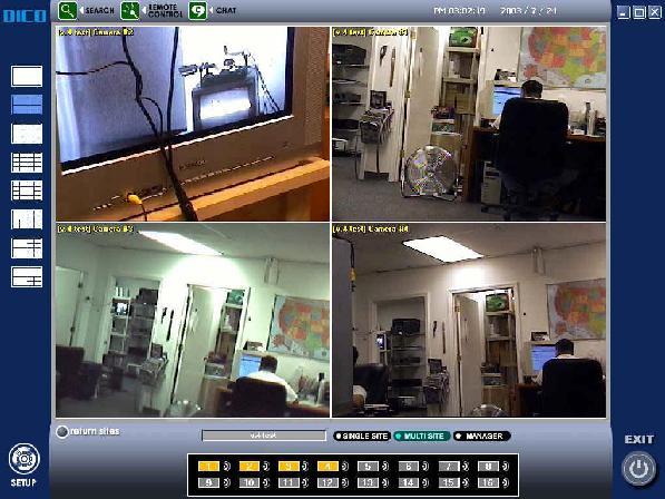 Archive Image Remote Setup VidChat Monitoring the archived image Selecting the channel that you want, come out the date(the color become change in the calendar that is recorded, and select the date,