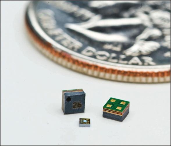 MEMS 7 microphone package. Fabrication of the MEMS die can be internal in captive fabrication facilities but are more often outsourced to MEMS foundries.