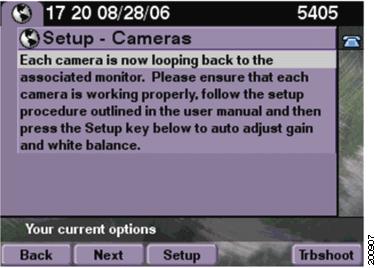 Chapter 9 Initiation, Camera Setup, and Final Assembly Procedures Initiating the System Figure 9-7 Set Up the Camera Screen Note The camera hood must be off to complete the camera set up and