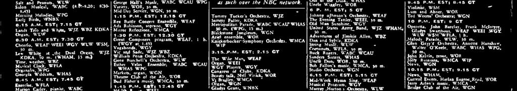 once a!revel paper reporter, is Mow a "torch jack Armstrong. ' linger" and il frequently heard Robinson Crusoc. Jr.." WCAU as tuck over the network. Out of the Dusk. W'HA, Uncle Wiggler.