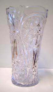 Figure 1. Plastic (polycarbonate) vase that looks like a crystal vase.