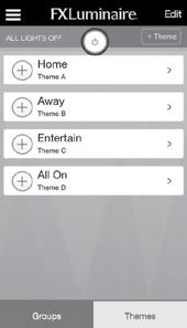Smartphone App Themes A theme is a planned set of groups at stated colors (ZDC only) and intensities.