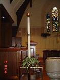 reasons. In St. John s it is the norm to see processional torches, the Sanctuary Lamp, the Paschal Candle, altar candles, votives and various seasonal specific candles.