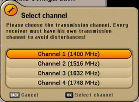The receiver searches for the transmission channels on your single-cable system and shows in the next display the available transmission channels.