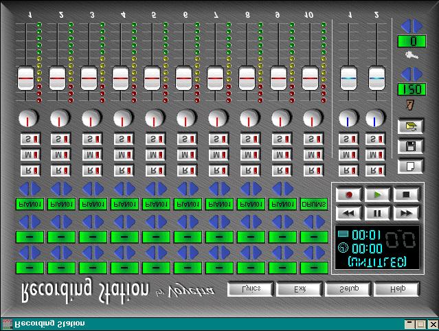 Recording tools let you create your own songs Recording Station This easy-to-use, MIDI and digital audio recording studio will let you create MIDI songs with your PC and MIDI keyboard.