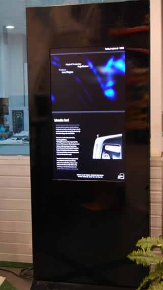 The most eye catchy Kiosk type, which will replace your billboard or advertising images by it s large screen with