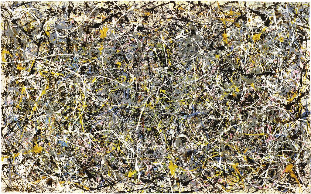 Figure 1: Jackson Pollock, Number 1, 1949 (1949). 63 104 in. Enamel and aluminum paint on canvas. The Museum of Contemporary Art, Los Angeles.