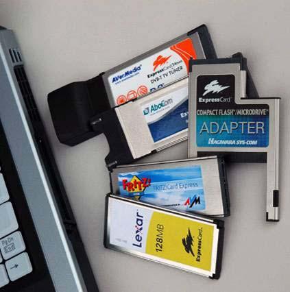 PC Cardurile (PCMCIA), ExpressCardurile dispozitive de comunicaţie cu fir sau fără fir,