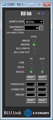 Using HiQnet Audio Architect Configuring BLU link Clock The Advanced Settings panel can be accessed by clicking the Advanced Settings button from either the Input Configuration panel (see Figure 40)