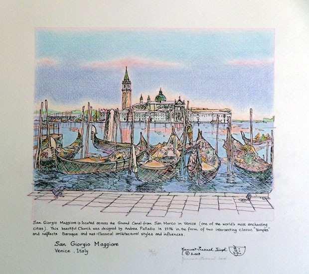 5 of 8 9/22/2015 10:49 AM This drawing shows San Giorgio Maggione in Venice, which Singh describes as "one of the world's most enchanting cities.
