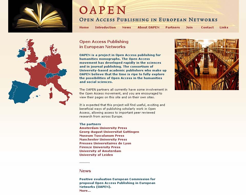 Networking II: OAPEN = Open Access