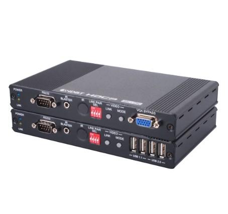HDMI & VGA Receiver over IP with USB