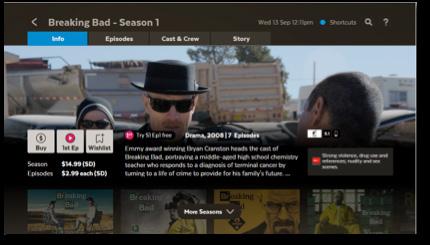 Cost to buy TV episodes and seasons TV episodes cost $.49 for HD and $.99 for SD. The price will vary on occasion when specific sales might be on.