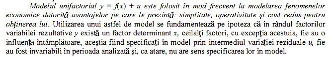 Spre deosebire de modelul determinist se introduce în descrierea fenomenului economic studiat şi o variabilă aleatoare (U) deoarece :.