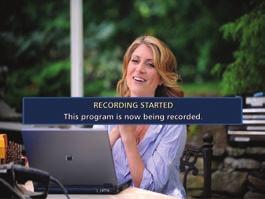 You can automatically schedule recordings for programs starting at a later time or date by pressing RECORD while in the listings.