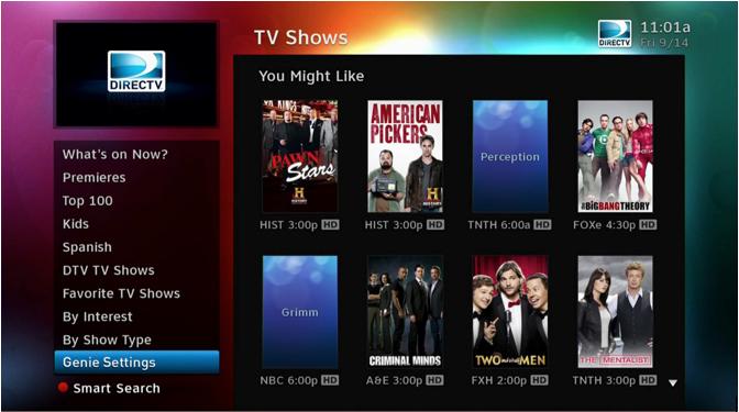 Understand Under TV Shows, select Settings to enable.