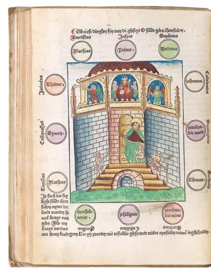 10. ROLEWINCK, Werner. Dat boek dat men hiet fasciculus temporum. Johann Veldener, Utrecht, 14 February 1480.