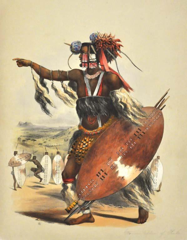 23. ANGAS, George French. The Kafirs illustrated in a series of drawings taken among the Amazulu, Amaponda, and Amakoza Tribes. London: J. Hogarth, 1849.