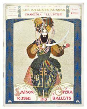 The numerous plates represent not only Bakst s most celebrated costumes, but also drawings and theatre settings. Provenance: Willoughby Norman (ex-libris to upper pastedown). Folio (37.5 x 29 cm).