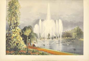 34. BROOKE, E. Adveno. The Gardens of England. T. McLean, London, [1857].