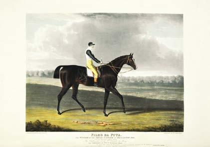 Extremely rare 58. HERRING, John Frederick, Senior. Portraits of the Winning Horses of the Great St. Leger Stakes. From the year 1815 to the present year inclusive L. Harrison for S. and J.