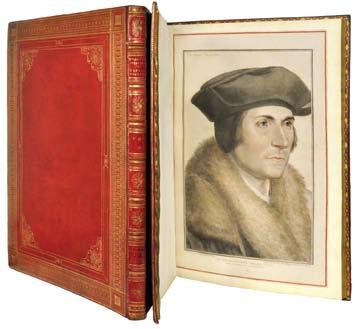 The Doheny copy superbly bound 61. HOLBEIN, Hans. Imitations of original drawings [...] in the collection of his Majesty, for the portraits of illustrious persons of the court of Henry VIII.