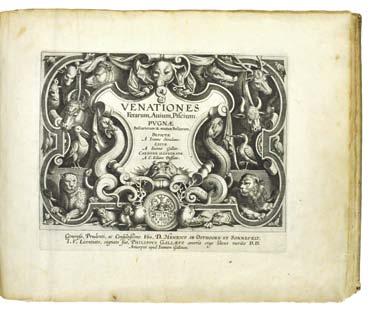 Jeanson copy of the first depiction of a corrida 96. STRADANUS Joannes. Ventationes, ferrarum, avium, piscium.
