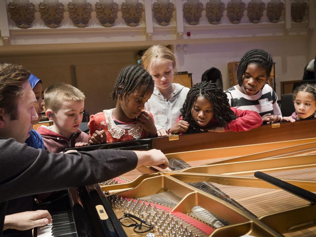 "It's very rare that deaf children get the chance to work together with professional musicians, and especially with an orchestra.