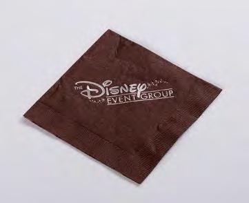 EVENT Event Enhancements PAPER BEVERAGE NAPKINS Provide visibility to your logo or message right in the palm of your Guests hands with branded paper beverage napkins in beverage or hors d oeuvre size!
