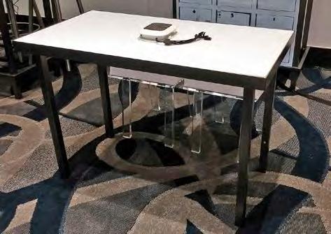 EVENT charging Furniture Conversation Charging Table - Low Height (RENTAL) Includes Four Clear Flex Chairs and Black or White Chair Pads Multi* Single Rental $600+ $400+ + Indicates sales tax