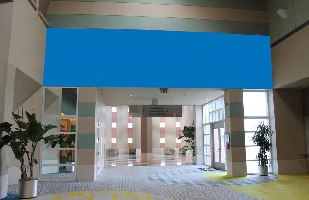SIGNAGE OPPORTUNITIES FOR DISNEY S CONTEMPORARY RESORT BRAND YOUR MEETING 1114F Entry to West Rotunda 1114 - Entry to West Rotunda Graphic, full coverage $5,100 Note: Availability of