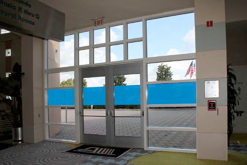 SIGNAGE OPPORTUNITIES FOR DISNEY S CONTEMPORARY RESORT BRAND YOUR MEETING 1307 1306P West Rotunda Exit 1306 P - West Rotunda Exit Doors, each door, partial cover as pictured* $200 1307 - West Rotunda