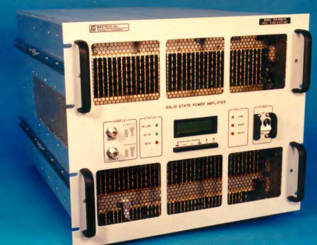 Evolution of the 400W C-Band SSPA circa 1995 16 inch rack height AC Prime @ Plinear: 3000W (16) 30W