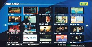 PNT10133-GUIDE_ENG_G:PNT10133-GUIDE_ENG 5/11/08 15:58 Page 22 Navigating the Mosaic The mosaic shows the TV package channels in the form of small images.