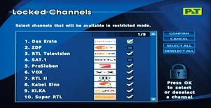 PNT10133-GUIDE_ENG_G:PNT10133-GUIDE_ENG 5/11/08 15:59 Page 44 Locked channels This feature allows you to lock some channels in the restricted mode.