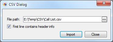 35 Using CA Outbound Dialer Module 6. Click on Import button. 7.