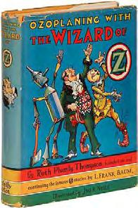 spine. After L. Frank Baum's death the Oz stories were continued by license from the Baum family.