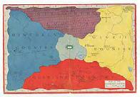 (BAUM, L. Frank). Prof. T.E. Woggle- bug. [Broadside]: Map of the Marvelous Land of Oz. [1920]. One leaf folded. 13" x 9".