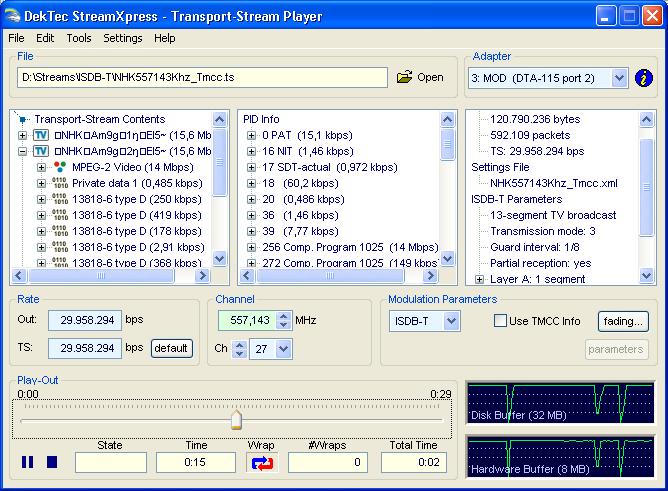 DTC-300 StreamXpress Transport-Stream/SDI Playout Software Integrate yourself a low-cost, high-performance stream player using a standard- or industrial PC, a DekTec output adapter and the