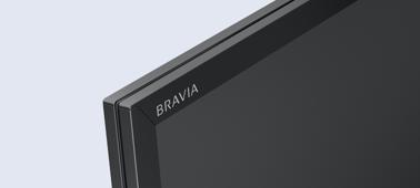 Narrow aluminium frame : The narrow frame helps the TV look slim and attractive, focusing the eye on the screen for
