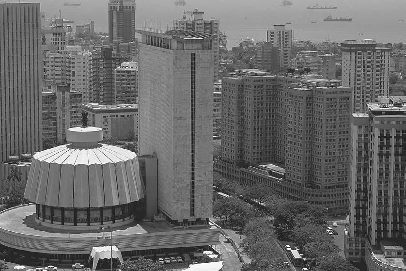 THEATER 49 Nariman Point culminates in the National Center for Performing Arts with the Parsi-sponsored Tata Theater (1981), designed by the American architect Philip Johnson, and the Jehangir