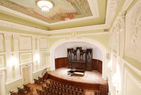 The Maliy Hall of the music house Bashkortostan in Ufa can be considered as a good example of multifunctional hall.