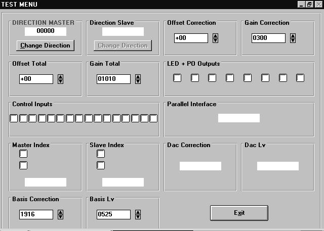 Select the Test function of the Tools menu Click to the Master Direction box and you will find an up/down counter for the master encoder.