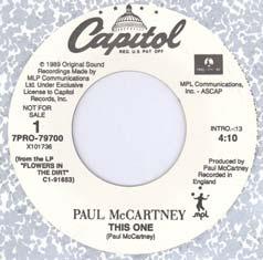 In the United States, Paul promoted it by issuing a promo CD single (DPRO 79836) that featured an edit by Shep Pettibone. Unfortunately, favored though it was, the charts did not favor the record.