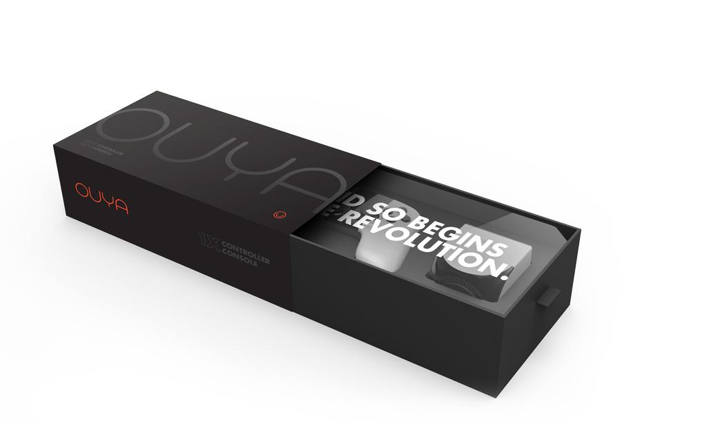 BRAND GUIDE The revolution will be televised. PHYSICAL RETAIL PACKAGING Packaging is an extremely important element for users unfamiliar to the OUYA brand.
